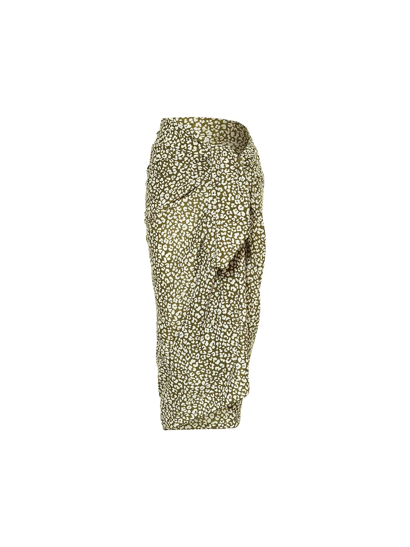 DARLING HARBOUR | Damen Pareo Gross Leo Print | olive